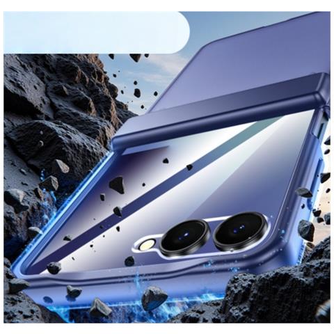 Custodia Protettiva In Pc Compatibile Con Samsung Galaxy Z Flip7 - Copertura Completa, Sottile E Anti-impronta Blue - Foto 2