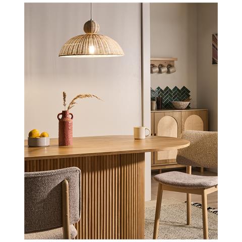 Lampadario Suerte Rattan Naturale - Foto 1