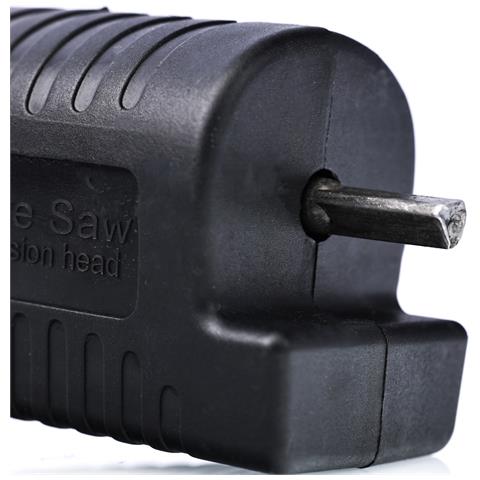 Sega Alternativa Con Adattatore Per Trapano E 3 Lame - | Acciaio Inox + Abs, Nero | Taglio Preciso Di Legno, Metallo, Plastica - Foto 8