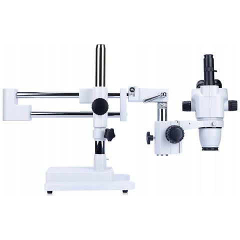 Mikroscopio Stereoscopico Trinoculare Moon Pro Msmp-t-sdms1-6745 - Set Con Camera Scorpius Pro, Display 8"", Supporto, Illuminatore Led | Alta Qualità Ottica, Zoom 6,7x-45x | Uso Professionale - Foto 8