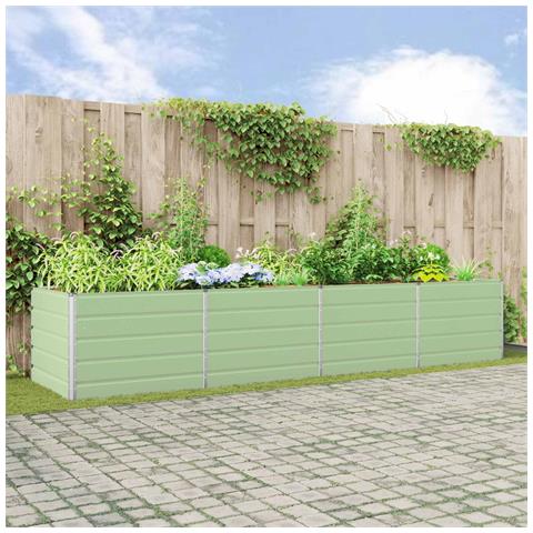Fioriera Verde Pastello 195 x 100 x 45 cm Acciaio zincato - Foto 2