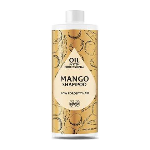 Shampoo Per Capelli A Bassa Porosità, Oil System Low Porosity Mango, 1000 Ml, Professional - Foto 1