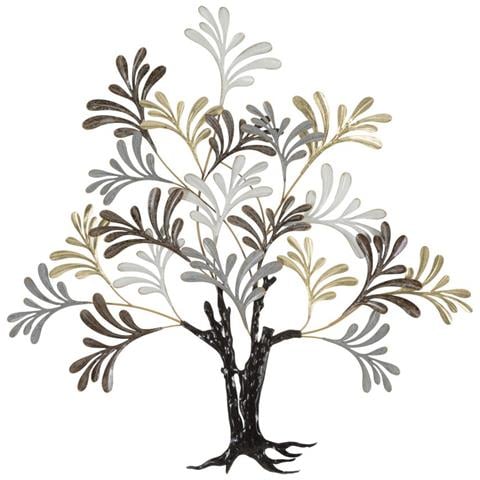 Decorazione In Metallo 3d Albero 4-multicolore-metallo-97,2x8,9x100,3 Cm - Foto 1