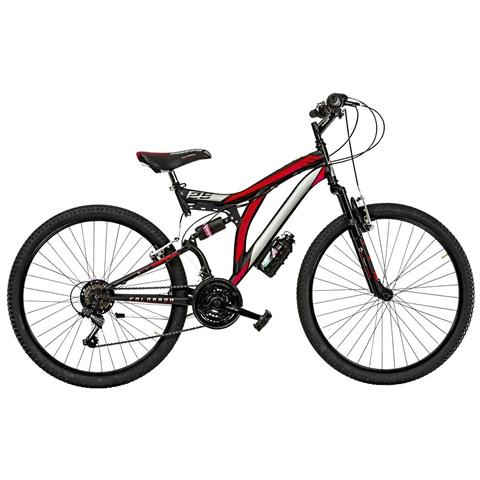 Bici Da Uomo Mtb Full Suspension Mountain Bike Cl26 Misura 26 Cambio 18v Colorado Doppia Ammortizzata - 46 Nero Giallo Fluo Opaco - Foto 2