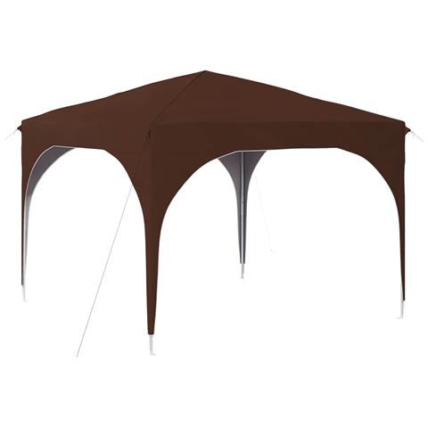Tenda per feste a pop-up 290 x 290 x 245 cm Marrone - Foto 1