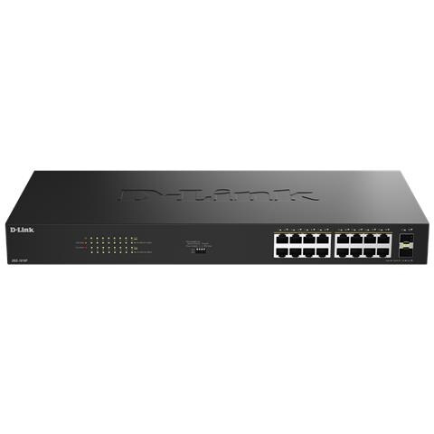 DGS-1018P /B switch di rete Non gestito Gigabit Ethernet (10/100/1000) Supporto Power over Ethernet (PoE) Nero - Foto 1