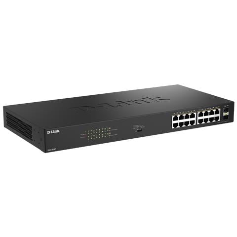 DGS-1018P /B switch di rete Non gestito Gigabit Ethernet (10/100/1000) Supporto Power over Ethernet (PoE) Nero - Foto 4