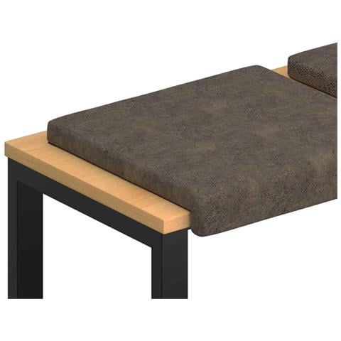 Cuscino per panchina 4 pz Tessuto scamosciato sintetico - Foto 1