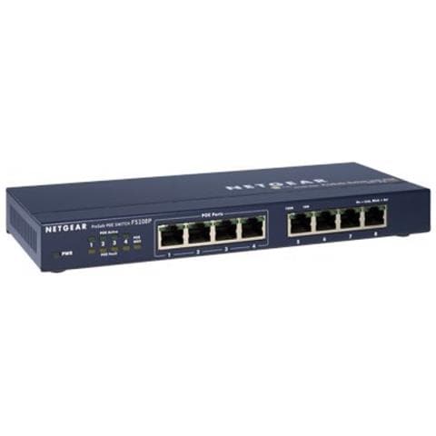 Switch ProSafe Serie 1 Fast Ethernet 8-porte 10/100 con 4 Porte PoE - Foto 3