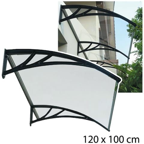 Pensilina in resina trasparente 100 x 120 cm - Foto 5