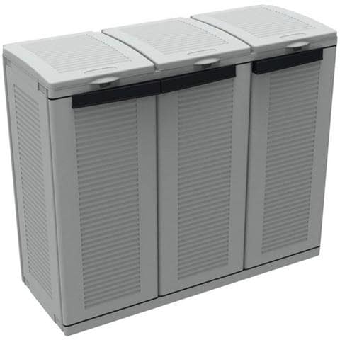 Armadio Ecocab 3 raccolta differenziata L102 x P39 x H88,7 - Foto 4