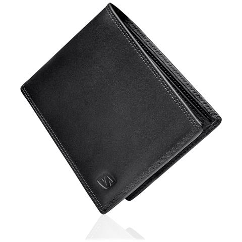 Portafoglio da uomo in pelle premium ""Space"" Nero - Foto 1