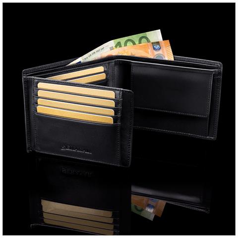 Portafoglio da uomo in pelle premium ""Space"" Nero - Foto 6