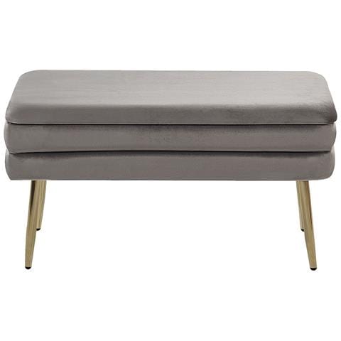 Panca Con Contenitore Per Camera Da Letto Grigia Durham - Foto 13