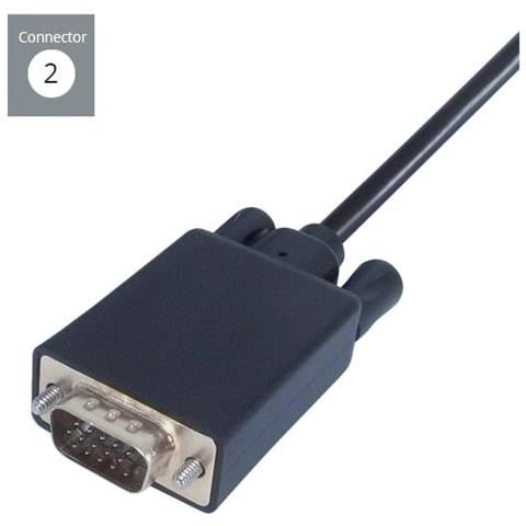 2m Usb 3.1 Connector Cable - Type C Male To Vga Male - Foto 2