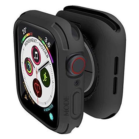 Compatibile Con Apple Osservare 6 Se 5 4 44 Millimetri Paraurti Caso Protettivo Durevole In Gomma Protezione Di Grado Militare In Tpu Flessibile Caduta Shock Proof Resist - 44 Millimetri Nero - Foto 1