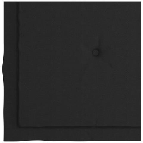 Sedie da Giardino con Cuscini Neri 4 pz Massello di Teak - Foto 2