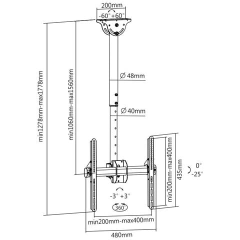 LPCE1155TSLI-B, 200 x 200, 300 x 300, 400 x 200, 400 x 400 mm - Foto 2