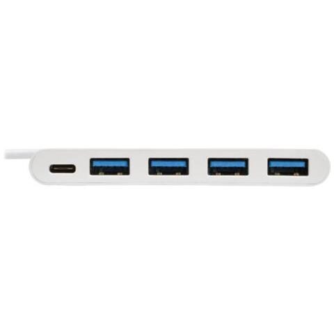 Tripp Lite U460-004-4a-c Hub Di Interfaccia Usb 3.2 Gen 1 [3.1 Gen 1] Type-c 5000 Mbit/s Bianco (4-port Usb Portable Hub - Foto 2