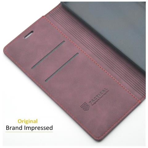 Tactical Custodia Originale Book Xproof Flip Case Per Xiaomi Redmi Note 9 Red Berret - Foto 5