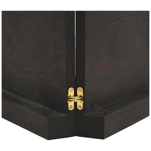 Ripiano Marrone Scuro 180x60x (2-6) cm Massello Rovere Trattato - Foto 2