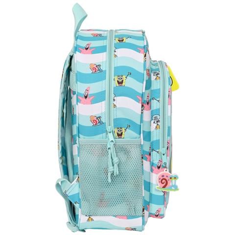 Zaino Scuola Stay Positive Azzurro Bianco (32 X 38 X 12 Cm) - Foto 3