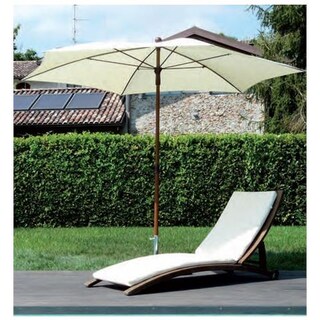 Siena Garden Ombrellone City Pieghevole 140x210 Cm - Antracite/Naturale Con Asta Regolabile