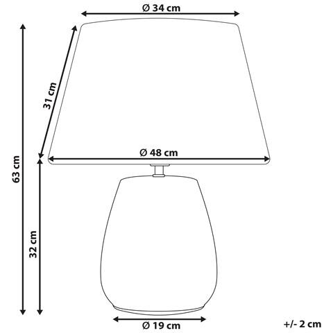 Lampada Da Tavolo Cidra Ceramica Multicolore - Foto 2