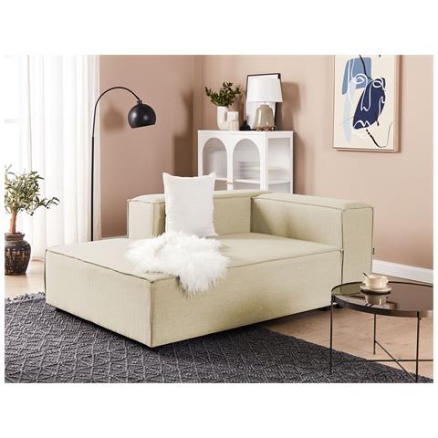 Chaise Longue Aprica Lino Sintetico Beige - Foto 1