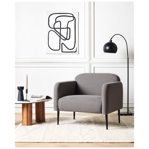 Poltrona Tessuto Grigio Stouby - Foto 1