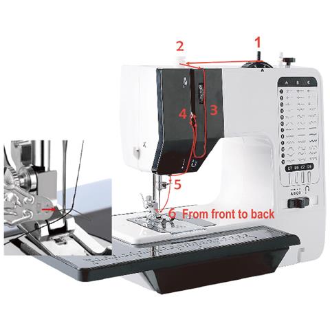 Macchina Da Cucire Con Accessori, 38 Punti - Perfetta Per I Principianti - Foto 2