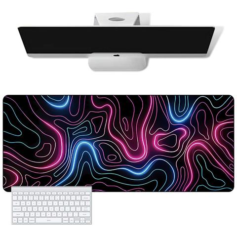 Tappetino Per Mouse Grande Esteso Da Scrivania Black S - Foto 2