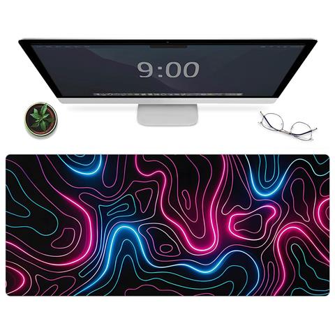 Tappetino Per Mouse Grande Esteso Da Scrivania Black S - Foto 5