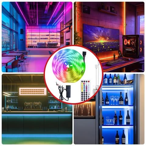 Strisce Led Da 20 M Con Controller Bluetooth, Luci Led Rgb 5050 Da 24 V - Foto 7