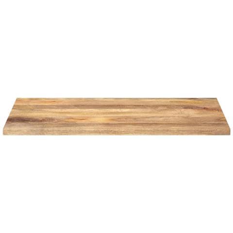 Piano Per Tavolo 100x60x3,8cm Rettangolare Legno Massello Mango - Foto 3