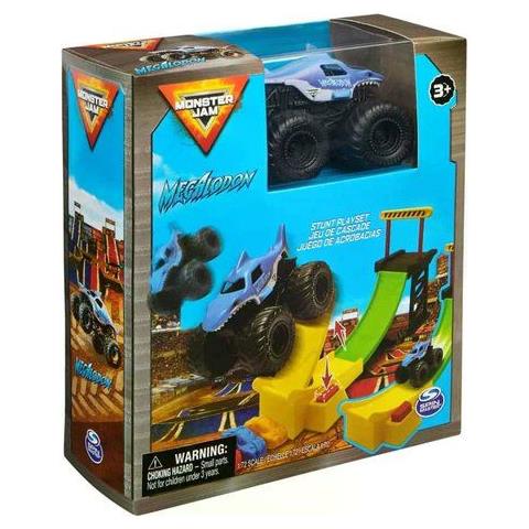 Stunt Playset Megalodon Con Veicolo 1:72 Monster Jam 6071189 - Foto 1