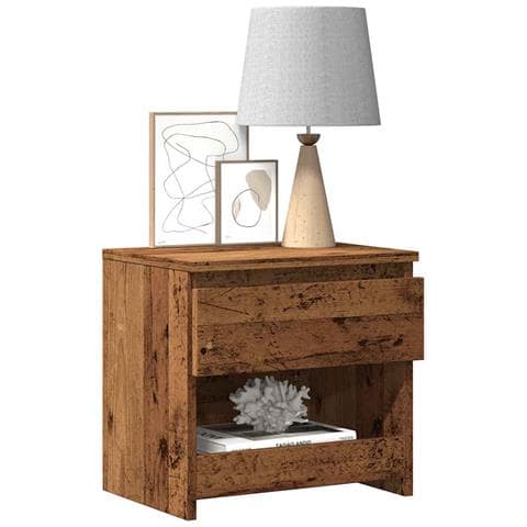 Comodini 2 Pz Legno Antico 40x30x39 Cm In Legno Multistrato - Foto 1