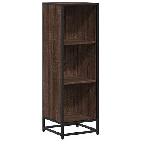Libreria Rovere Marrone 33,5x33x107,5 Cm In Legno Multistrato - Foto 2