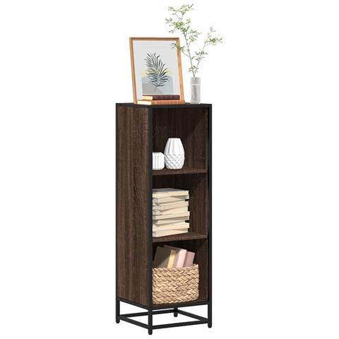 Libreria Rovere Marrone 33,5x33x107,5 Cm In Legno Multistrato - Foto 1