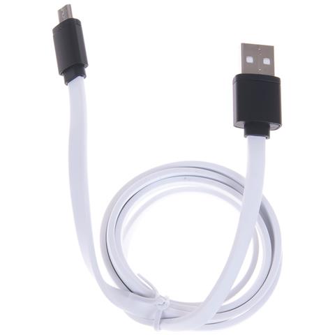 Cavo Micro Usb To Usb Bianco /nero 100x1 Cm. Colore Nero - Foto 1