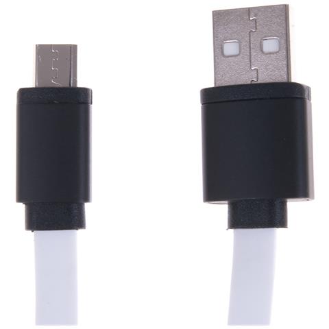 Cavo Micro Usb To Usb Bianco /nero 100x1 Cm. Colore Nero - Foto 2