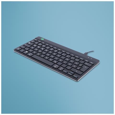 Tastiera Cablato RGOCODEWDBL  (Layout Tedesco) Colore Nero - Foto 1