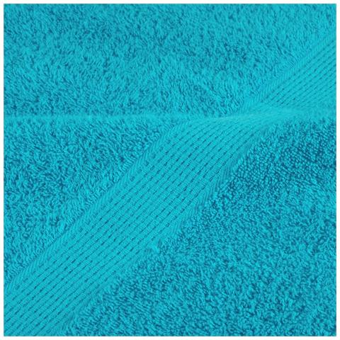 Asciugamani Doccia Solund 10 Pz Turchesi 70x140cm 600 G /m² - Foto 7