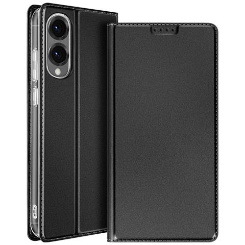 Custodia Per Samsung Galaxy S25 Edge Con Supporto Pieghevole Per Video, Nero - Foto 1
