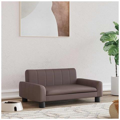 Lettino per Cani Marrone 70x45x30 cm in Similpelle - Foto 2