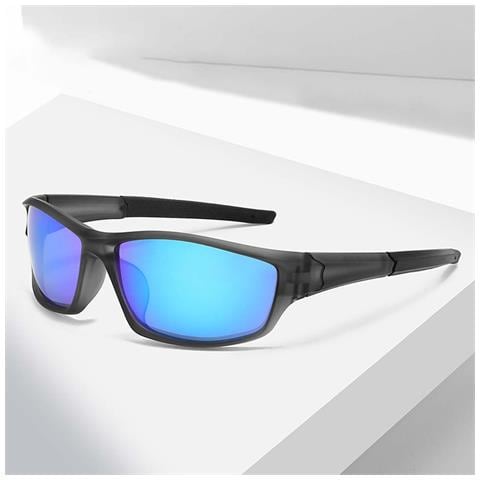 Occhiali Da Sole Sportivi Per Ciclismo Compatibili Con Tr90 E Tac, Polarizzati Con Protezione Uv400 Per Uomo E Donna Blue - Foto 4