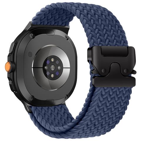 Cinturino Elastico Intrecciato In Nylon Da 40/44 Mm Con Fibbia A Paracadute Compatibile Con Samsung Galaxy Watch 8 Classic Blue - Foto 1