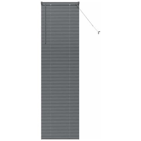 Tenda per Finestra con tende Manuale Grigio scuro Alluminio - Foto 1