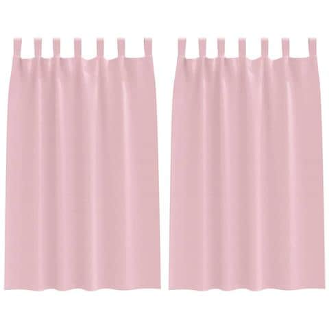 Tende con tende 2 pcs Rosa Baby Poliestere - Foto 1