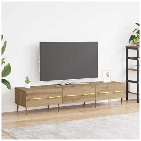 Mobile TV Rovere artigianale 150 x 36 x 30 cm Legno multistrato - Foto 2